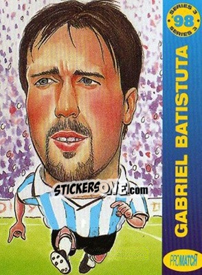Sticker G.Batistuta - 1998 Series 3 n. WC50 - Promatch