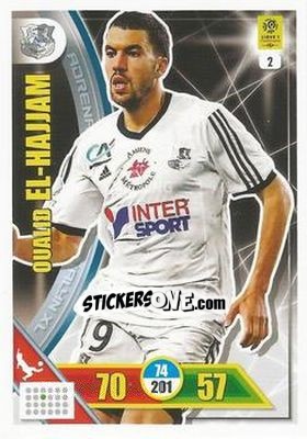Sticker Oualid El Hajjam - FOOT 2017-2018. Adrenalyn XL n. 2 - Panini