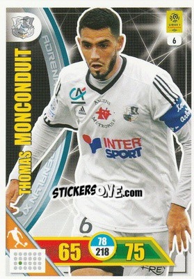 Sticker Thomas Monconduit - FOOT 2017-2018. Adrenalyn XL n. 6 - Panini
