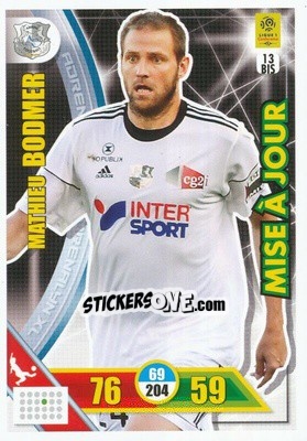Sticker Mathieu Bodmer - FOOT 2017-2018. Adrenalyn XL n. 13bis - Panini