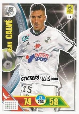 Sticker Jean Calvé - FOOT 2017-2018. Adrenalyn XL n. 14 - Panini