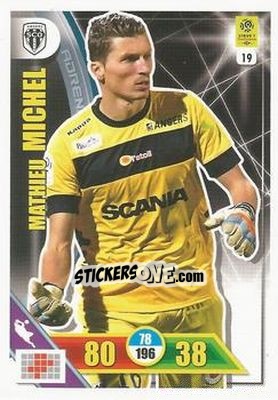 Sticker Mathieu Michel - FOOT 2017-2018. Adrenalyn XL n. 19 - Panini