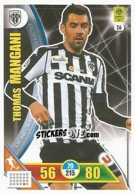 Sticker Thomas Mangani - FOOT 2017-2018. Adrenalyn XL n. 26 - Panini