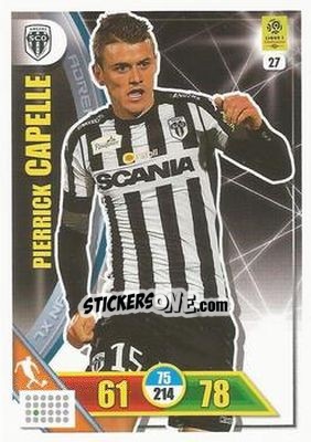 Sticker Pierrick Capelle - FOOT 2017-2018. Adrenalyn XL n. 27 - Panini