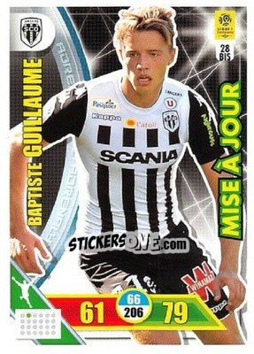 Figurina Baptiste Guillaume - FOOT 2017-2018. Adrenalyn XL - Panini