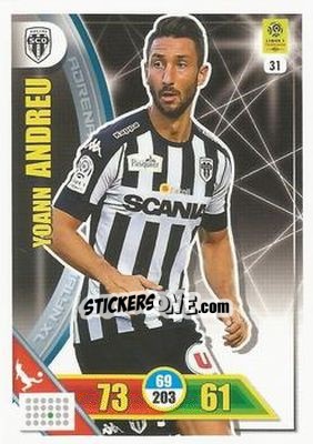 Cromo Yoann Andreu - FOOT 2017-2018. Adrenalyn XL n. 31 - Panini