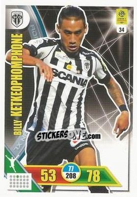 Sticker Billy Ketkeophomphone - FOOT 2017-2018. Adrenalyn XL n. 34 - Panini