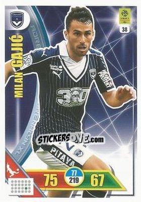 Sticker Milan Gajic - FOOT 2017-2018. Adrenalyn XL n. 38 - Panini