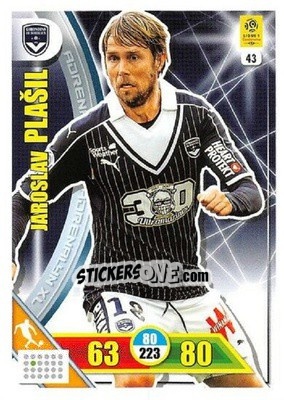 Sticker Jaroslav Plašil - FOOT 2017-2018. Adrenalyn XL n. 43 - Panini