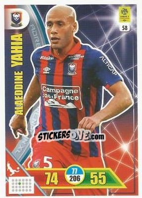 Cromo Alaeddine Yahia - FOOT 2017-2018. Adrenalyn XL n. 58 - Panini