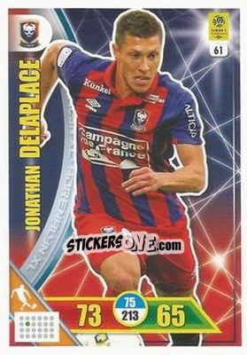 Sticker Jonathan Delaplace - FOOT 2017-2018. Adrenalyn XL n. 61 - Panini