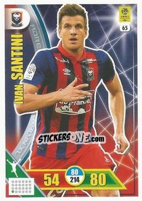 Sticker Ivan Santini - FOOT 2017-2018. Adrenalyn XL - Panini