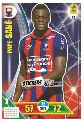 Sticker Pape Sané - FOOT 2017-2018. Adrenalyn XL n. 72 - Panini