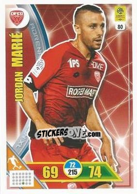Sticker Jordan Marié - FOOT 2017-2018. Adrenalyn XL n. 80 - Panini