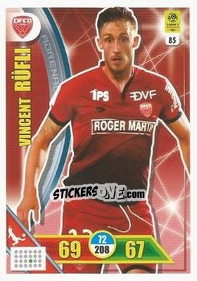 Sticker Vincent Rüfli - FOOT 2017-2018. Adrenalyn XL n. 85 - Panini
