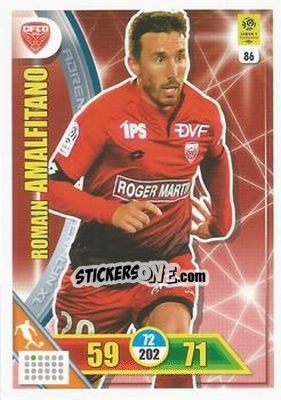 Sticker Romain Amalfitano - FOOT 2017-2018. Adrenalyn XL - Panini