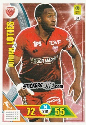 Sticker Jordan Lotiès - FOOT 2017-2018. Adrenalyn XL n. 88 - Panini