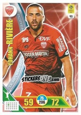 Sticker Yohann Rivière - FOOT 2017-2018. Adrenalyn XL n. 90 - Panini
