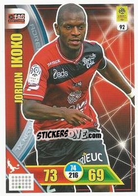 Figurina Jordan Ikoko - FOOT 2017-2018. Adrenalyn XL n. 92 - Panini