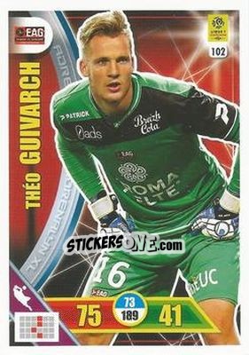 Sticker Théo Guivarch - FOOT 2017-2018. Adrenalyn XL n. 102 - Panini