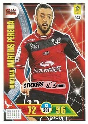 Cromo Jonathan Martins Pereira - FOOT 2017-2018. Adrenalyn XL n. 103 - Panini