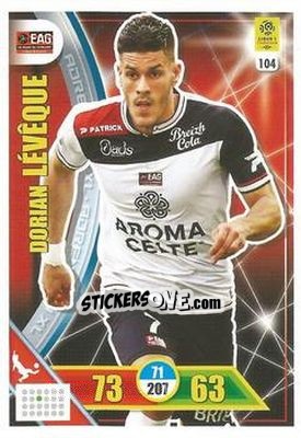Sticker Dorian Lévêque - FOOT 2017-2018. Adrenalyn XL n. 104 - Panini