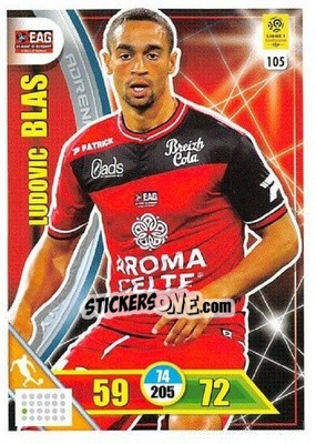 Sticker Ludovic Blas - FOOT 2017-2018. Adrenalyn XL n. 105 - Panini