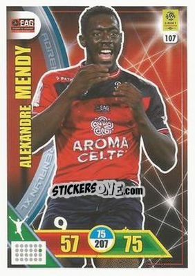 Sticker Alexandre Mendy - FOOT 2017-2018. Adrenalyn XL n. 107 - Panini
