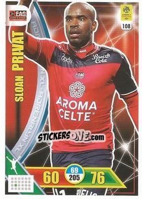 Sticker Sloan Privat - FOOT 2017-2018. Adrenalyn XL n. 108 - Panini