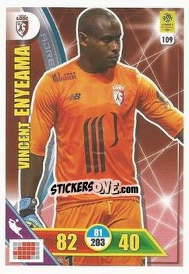 Figurina Vincent Enyeama - FOOT 2017-2018. Adrenalyn XL - Panini