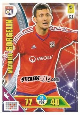 Sticker Mathieu Gorgelin - FOOT 2017-2018. Adrenalyn XL n. 138 - Panini