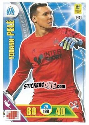Sticker Yohann Pelé - FOOT 2017-2018. Adrenalyn XL n. 145 - Panini