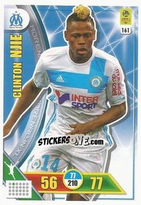 Sticker Clinton Njie - FOOT 2017-2018. Adrenalyn XL n. 161 - Panini