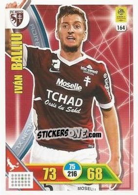 Sticker Iván Balliu - FOOT 2017-2018. Adrenalyn XL n. 164 - Panini
