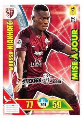 Sticker Moussa Niakhaté - FOOT 2017-2018. Adrenalyn XL n. 165bis - Panini