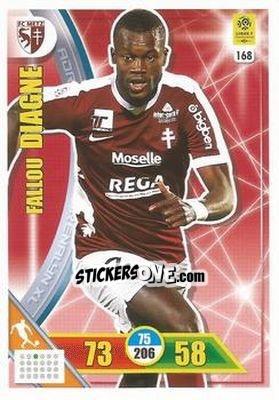 Cromo Fallou Diagne - FOOT 2017-2018. Adrenalyn XL n. 168 - Panini