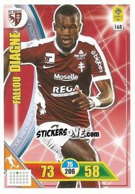 Sticker Fallou Diagne - FOOT 2017-2018. Adrenalyn XL - Panini