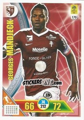 Cromo Georges Mandjeck - FOOT 2017-2018. Adrenalyn XL n. 170 - Panini