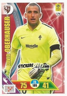 Sticker David Oberhauser - FOOT 2017-2018. Adrenalyn XL n. 174 - Panini