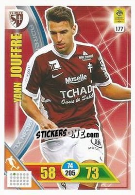 Sticker Yann Jouffre - FOOT 2017-2018. Adrenalyn XL n. 177 - Panini