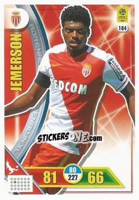 Sticker Jemerson - FOOT 2017-2018. Adrenalyn XL n. 184 - Panini