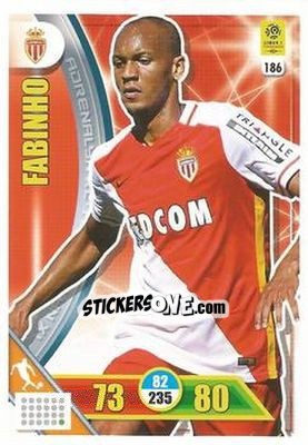 Sticker Fabinho - FOOT 2017-2018. Adrenalyn XL n. 186 - Panini