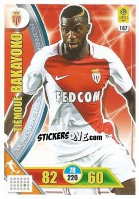 Sticker Tiémoué Bakayoko - FOOT 2017-2018. Adrenalyn XL n. 187 - Panini