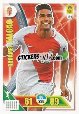 Sticker Radamel Falcao - FOOT 2017-2018. Adrenalyn XL n. 191 - Panini