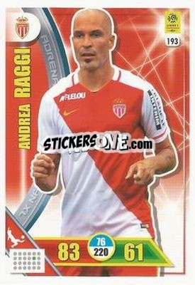 Sticker Andrea Raggi - FOOT 2017-2018. Adrenalyn XL - Panini