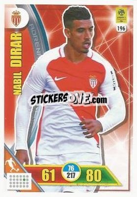 Sticker Nabil Dirar - FOOT 2017-2018. Adrenalyn XL n. 196 - Panini