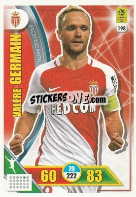 Figurina Valère Germain - FOOT 2017-2018. Adrenalyn XL n. 198 - Panini