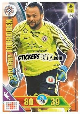 Sticker Geoffrey Jourdren - FOOT 2017-2018. Adrenalyn XL n. 199 - Panini