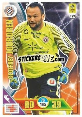 Cromo Geoffrey Jourdren - FOOT 2017-2018. Adrenalyn XL - Panini