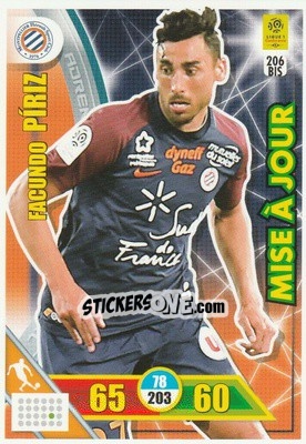 Sticker Facundo Píriz - FOOT 2017-2018. Adrenalyn XL n. 206bis - Panini